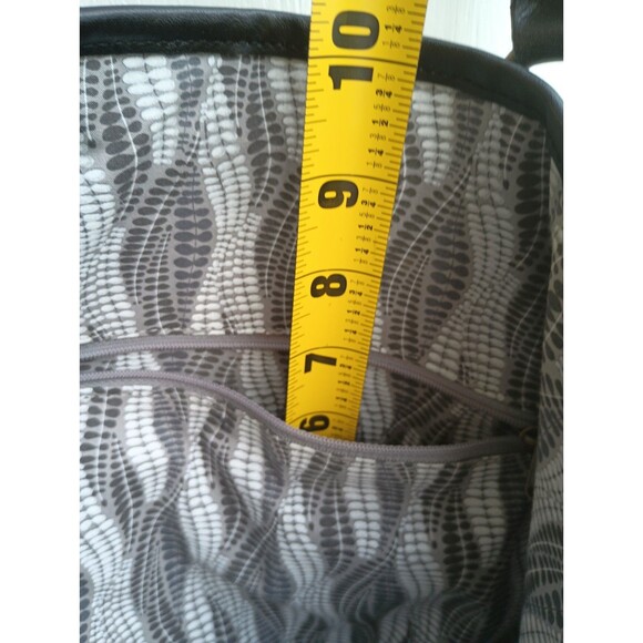 Old Navy Y2K Quilted Pocketbook Black Large Oversized Shoulder Bag Classic - Picture 7 of 9